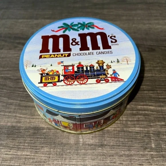 Vintage M&M’s Holiday Train Tin - Picture 1 of 7